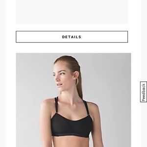 Lululemon bra size 6 black